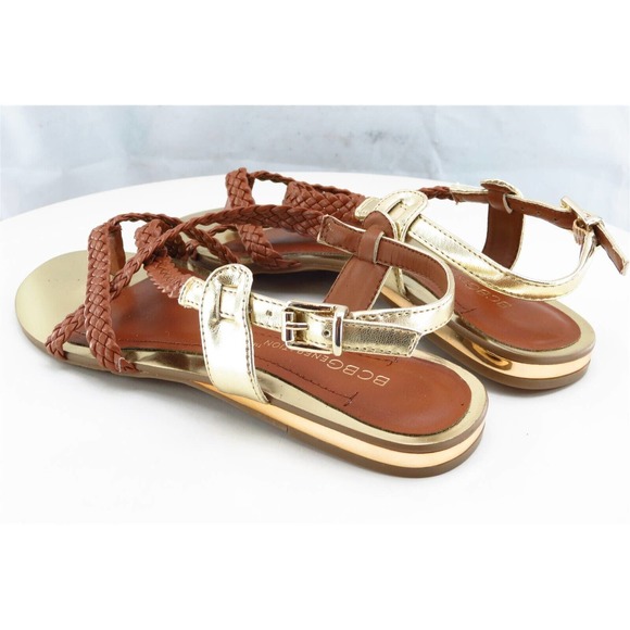 BCBGeneration Sz 5.5 M‎ Brown Strappy Synthetic Women Sandals Alabama - Picture 7 of 9